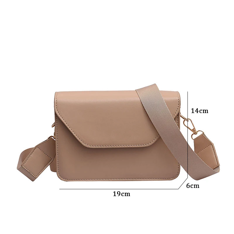 YBYT fashion flap crossbody bags for women PU leather small square bag clutches casual shoulder messenger bag small handbags