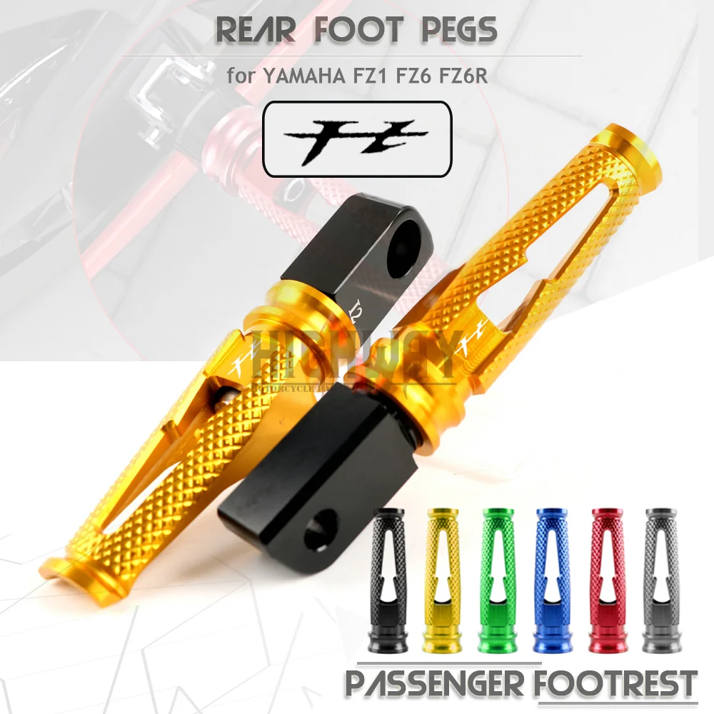 

Motorcycle CNC Aluminum Rear Passenger Footrests Foot Rests Foot Pegs For YAMAHA FZ1 FZ6 FZ6R FZ-1 FZ-6 R