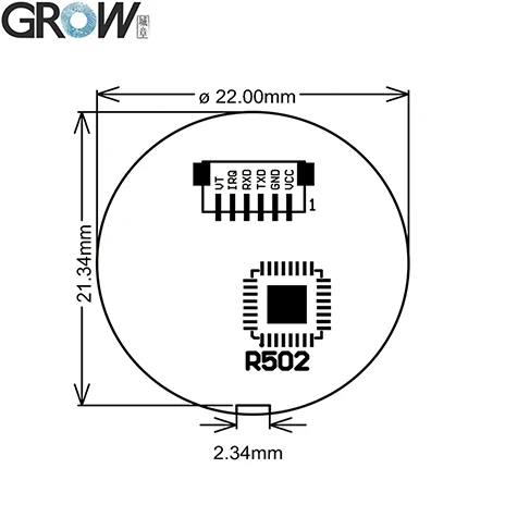 GROW K215-V1.2+ R502-A панель контроля доступа отпечатков пальцев для автомобильного контроля доступа