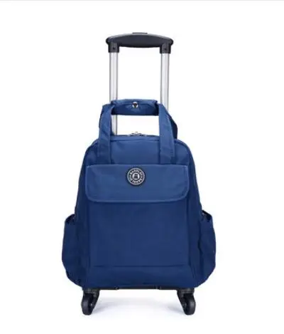 Женские деловые дорожные сумки на колесиках, дорожные рюкзаки на колесиках, рюкзак на колесиках, рюкзак на колесиках Mochila, Оксфорд, багаж на колесиках, чемодан - Цвет: 16 Inch