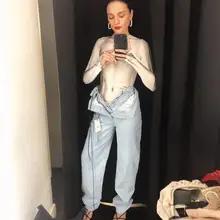 Весенние модные женские джинсовые брюки с высокой талией, женские повседневные джинсы ddxgz2v 12,2