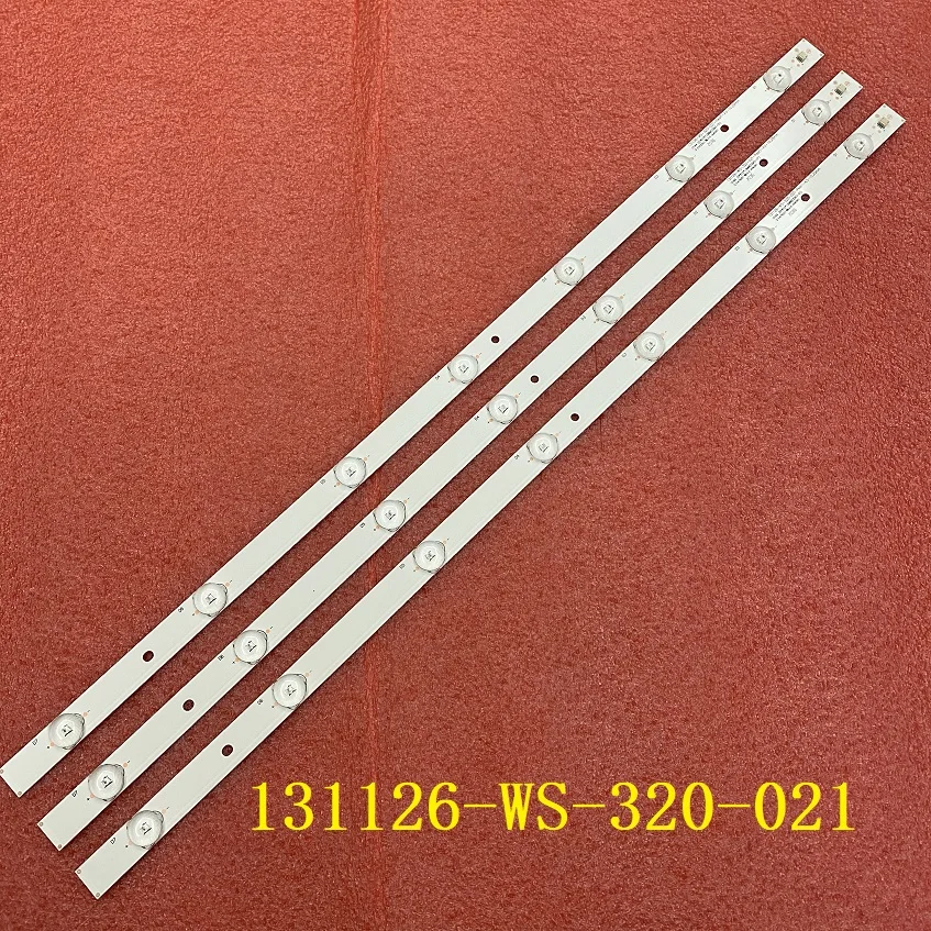 

3 шт./комплект, светодиодная лента для подсветки для Panasonic TC-32A400U V320HWSD06 TH-32A400C TC-32A400B TC-32A400X 131126-WS-320-021