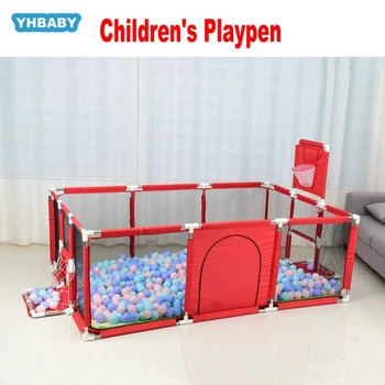 

Baby Folding Bed Fence Kids Playpen Ball Pool 0-6 Years Children's Playpen Oxford Cloth Pool Balls Child Fence