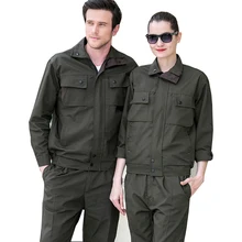 Женские и мужские рабочие комбинезоны Рабочая Униформа осень зима толстые комбинезоны сварочный костюм Автомастерская механика размера плюс комплект одежды