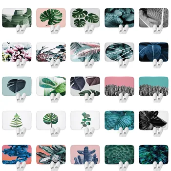 

Custom Doormat In Door Thickened Carpet Door Absorbent Non Slip Bathtub Mat Plant Pattern Small Fresh Style Mat 40x60cm