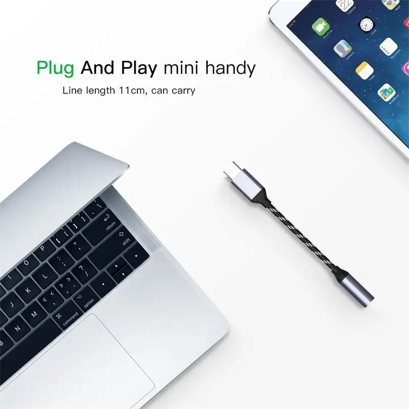 Переходник с USB C на 3 5 мм разъемом типа для наушников и аудиоконвертера кабель Huawei