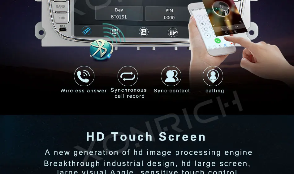 Excellent 2 Din Car Radio DVD Player for FORD/Focus 2 3 S-MAX/Mondeo 4 C-MAX/Galaxy Kuga Multimedia GPS Navigation Head unit Stereo Audio 2