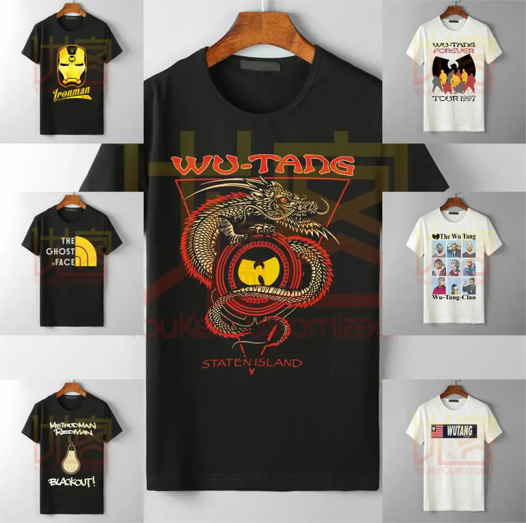 Новинка футболка wu tang clan хип хоп группа логотип креативный дизайн мужская хит
