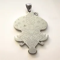 2 inches Tall With 4mm 24 inch Rolo Chain Stainless Steel Necklace Icp Insane Clown Posse Twiztid Hallowicked Rare Charms Pendan 2