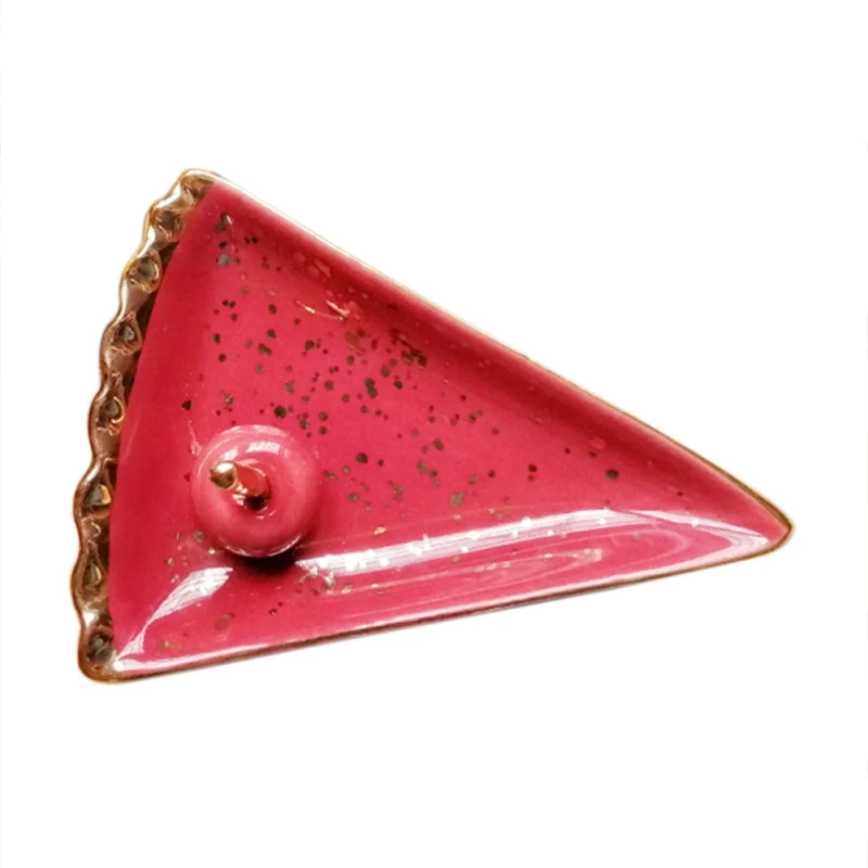 Nordic Style Electroplated Ceramic Fruit Jewelry Storage Tray Household Cute Jewelry Storage Dish For Ladies
