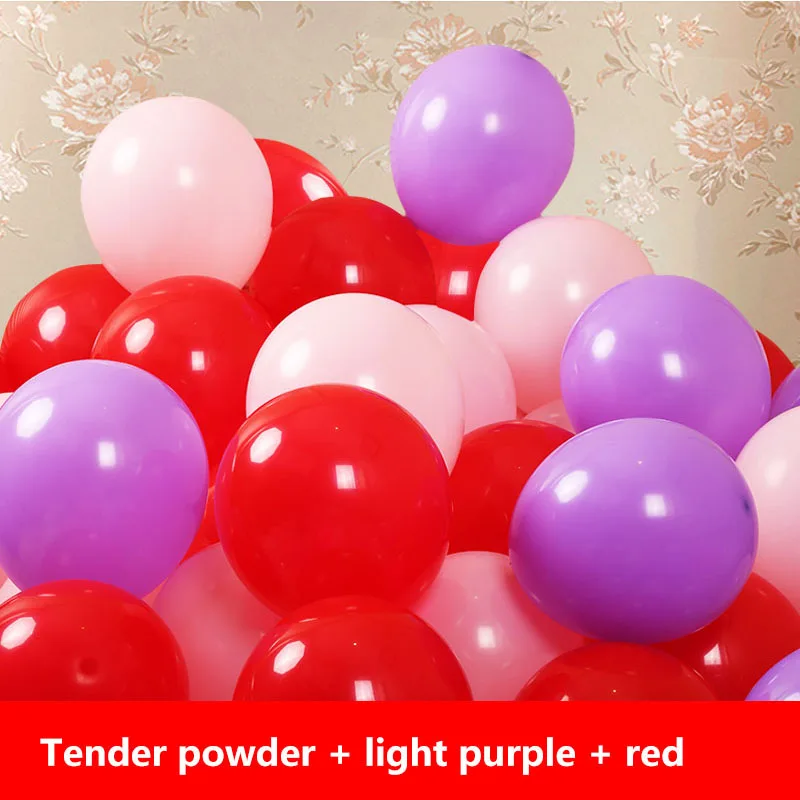 P-100pcs 100 шт цветные шары на день рождения 10 дюймов латексные шары праздничные Свадебные украшения перламутровый шар детские надувные игрушки - Цвет: P-100pcs
