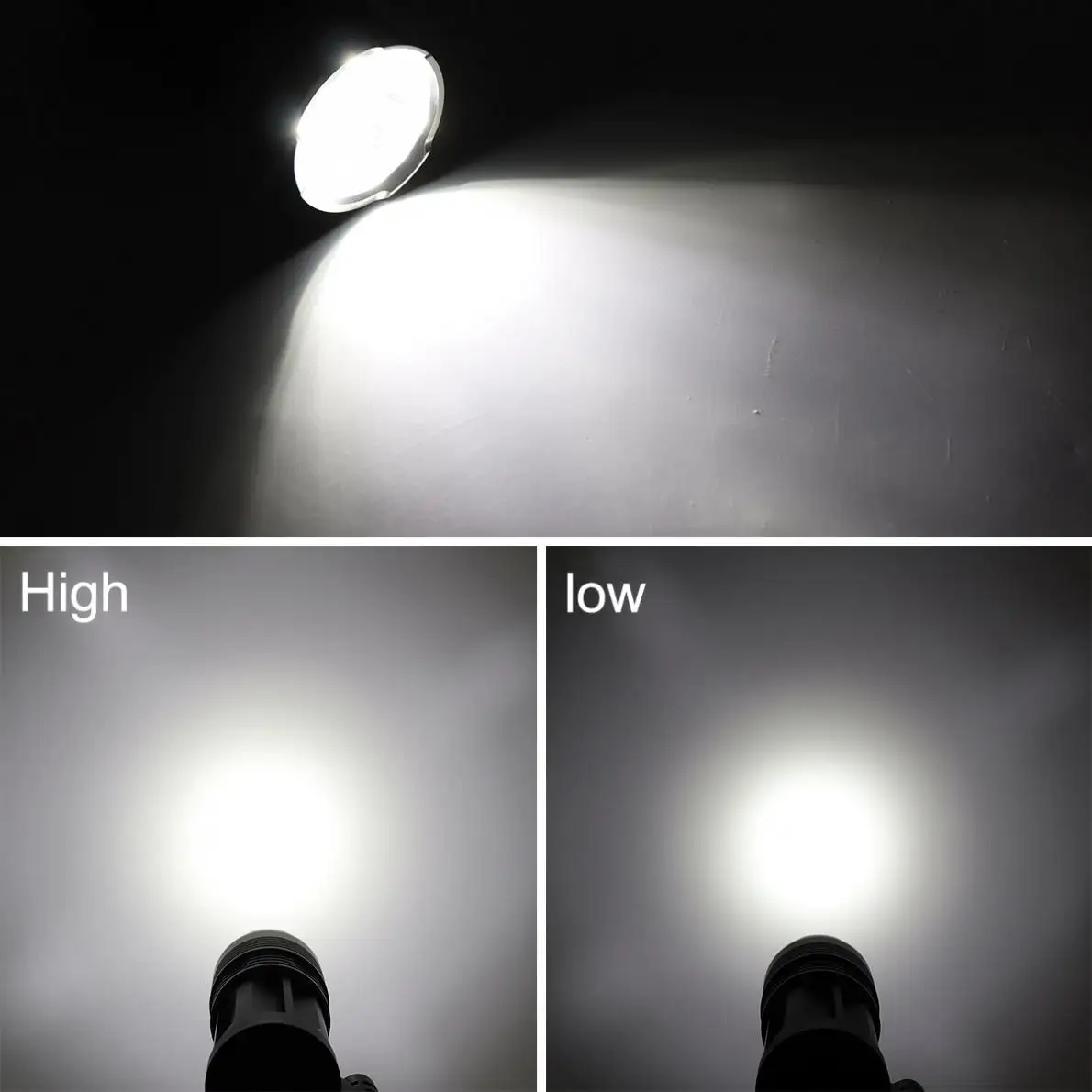 1500LM 5 x XML T6 LED Waterproof Outdoor 3-Mode Flashlight Torch Lamp for Camping