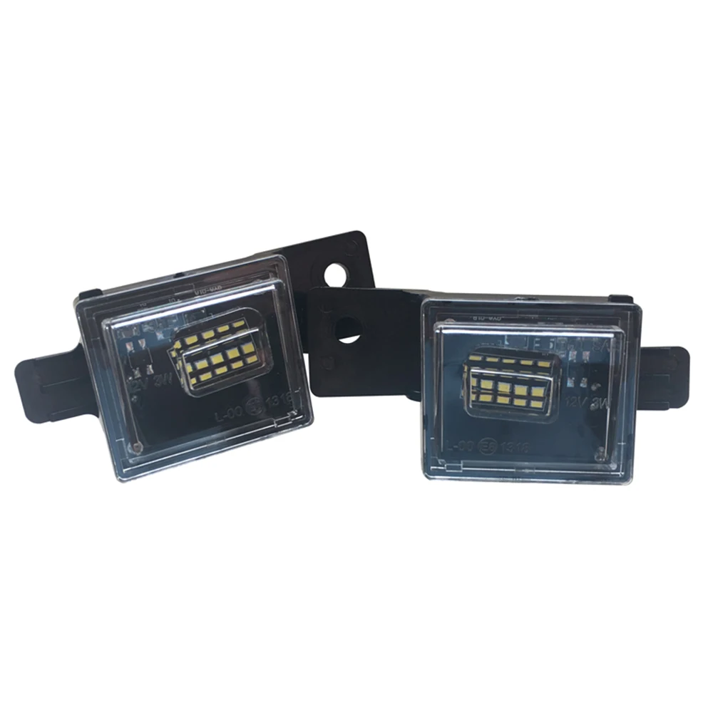 

LED License Plate Light Housing 2Pcs Car License Plate Light for 2014-2018 Chevy Silverado GMC Sierra Bright SMD