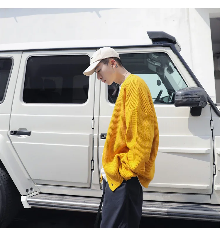 LAPPSTER мужской кардиган Kpop одежда мужские свитера Harajuku Ulzzang Повседневный винтажный зимний свитер с длинным рукавом одежда в стиле хип-хоп