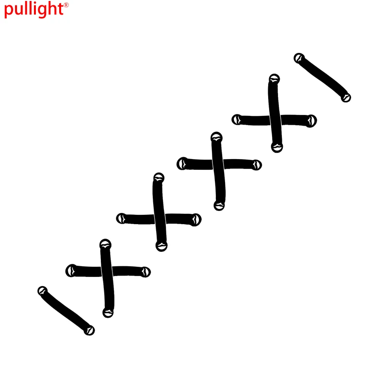 zip tie stitches laces sticker bumper Funny fix JDM race car truck