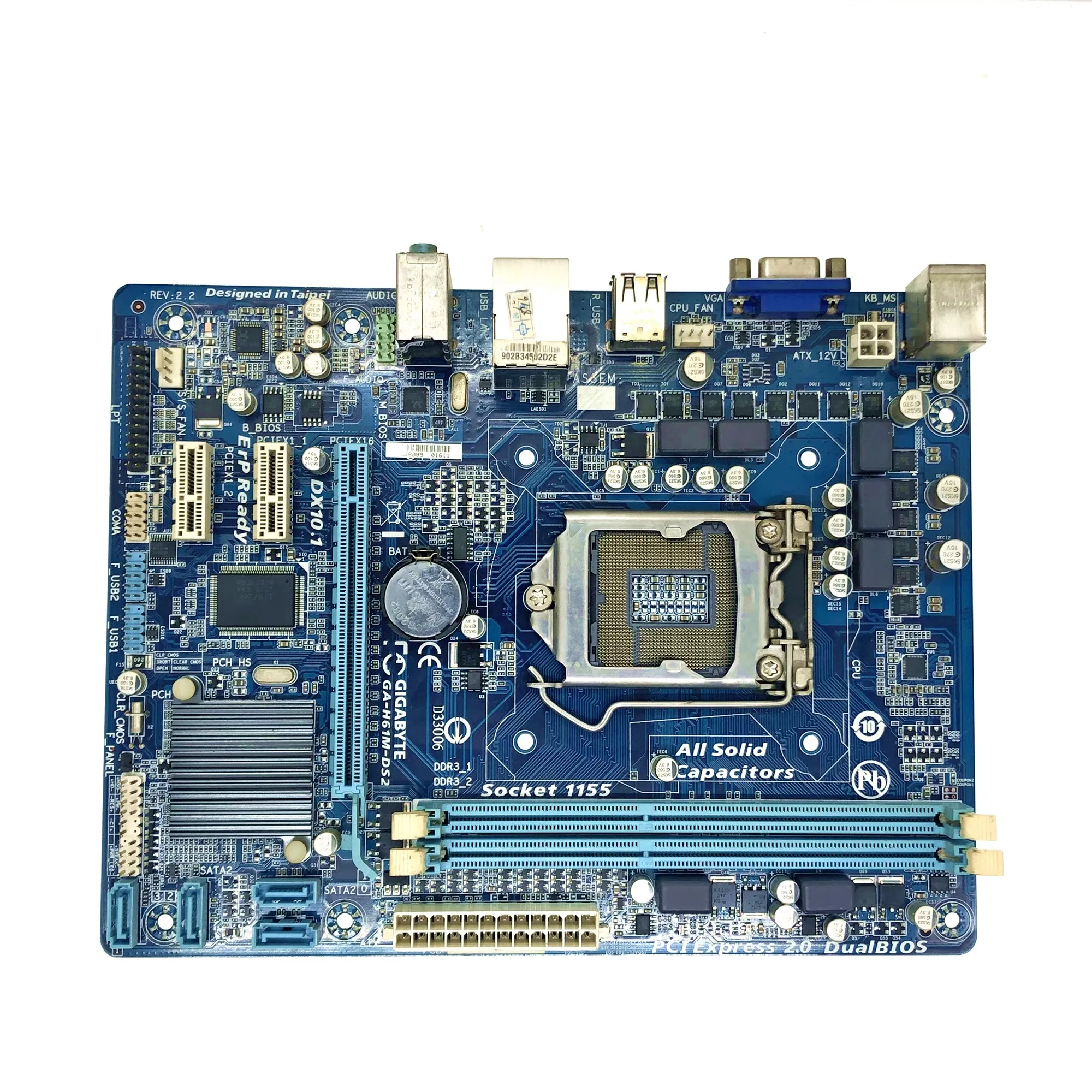 Desktop Motherboard GIGABYTE GA H61M DS2 PC H61 Socket LGA 1155 i3 i5