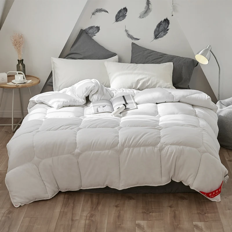 100 White Goose Down Comforter for Summer Winter Duvet Insert Blanket Filling King Queen Twin