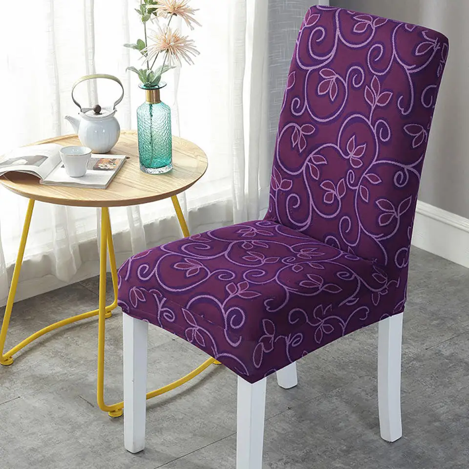 Эластичный Печатный чехол для кресла спандекс стрейч чехлы на стулья для кухни/столовой офисный чехол для кресла чехол на стул со спинкой - Цвет: colour 14