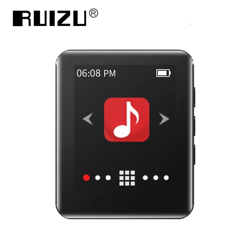 RUIZU M4 Portable Mini Bluetooth MP3 Player 1.8" Full Touch Screen HiFi Music Player with FM Radio E-book Pedometer Video Player