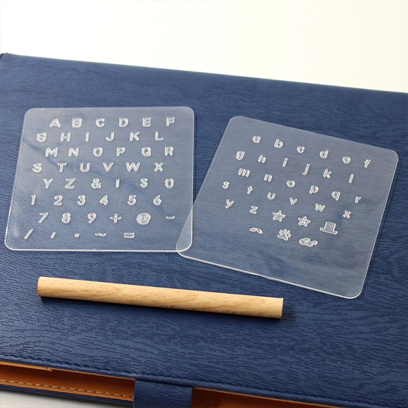 DIY Leather Punch Alphabet Number Stamper Set Leather Plastic Alphabet Numbers Stamp Tool Punch Stamp Tool number letter stamp set leather craft stamps leather letter punch alphabet number stamp set