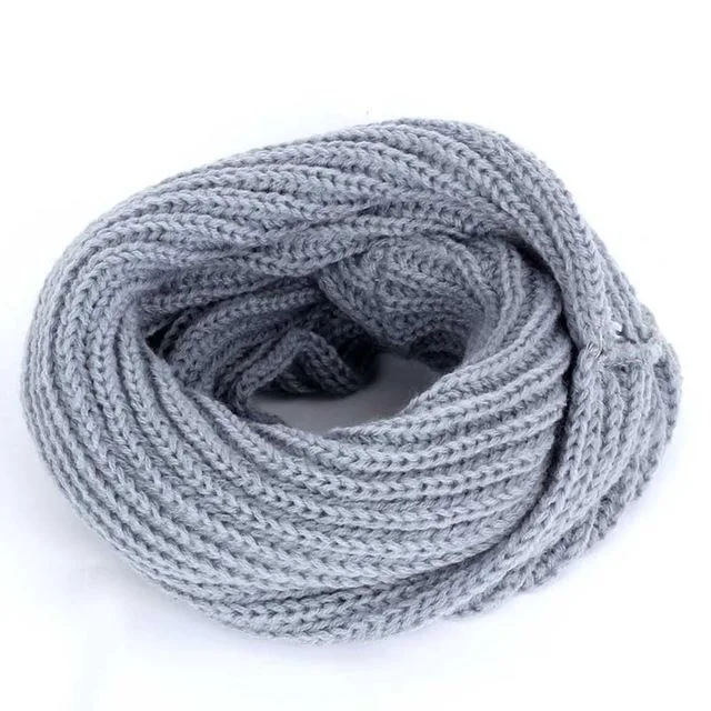 BT-427 gray Теплый для шеи осенью и зимой, мужской и женский ученик может сочетать все виды вязаных пуловеров и универсальных шарфов - Цвет: BT-427 gray