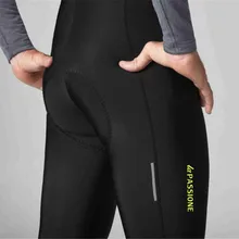 La passione закрытые спортивные 3/4 черные штаны на лямках с высокой плотностью, высокое качество, ткань flatlock, велосипедные штаны