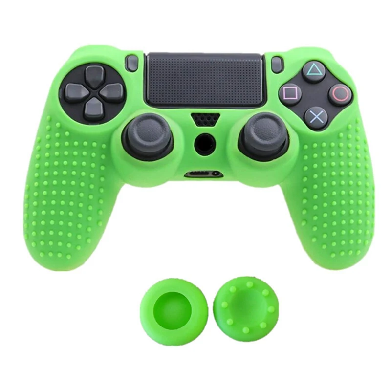 8 цветов Противоскользящий силиконовый чехол для sony playstation Dualshock 4 PS4 DS4 Pro тонкий контроллер и ручка