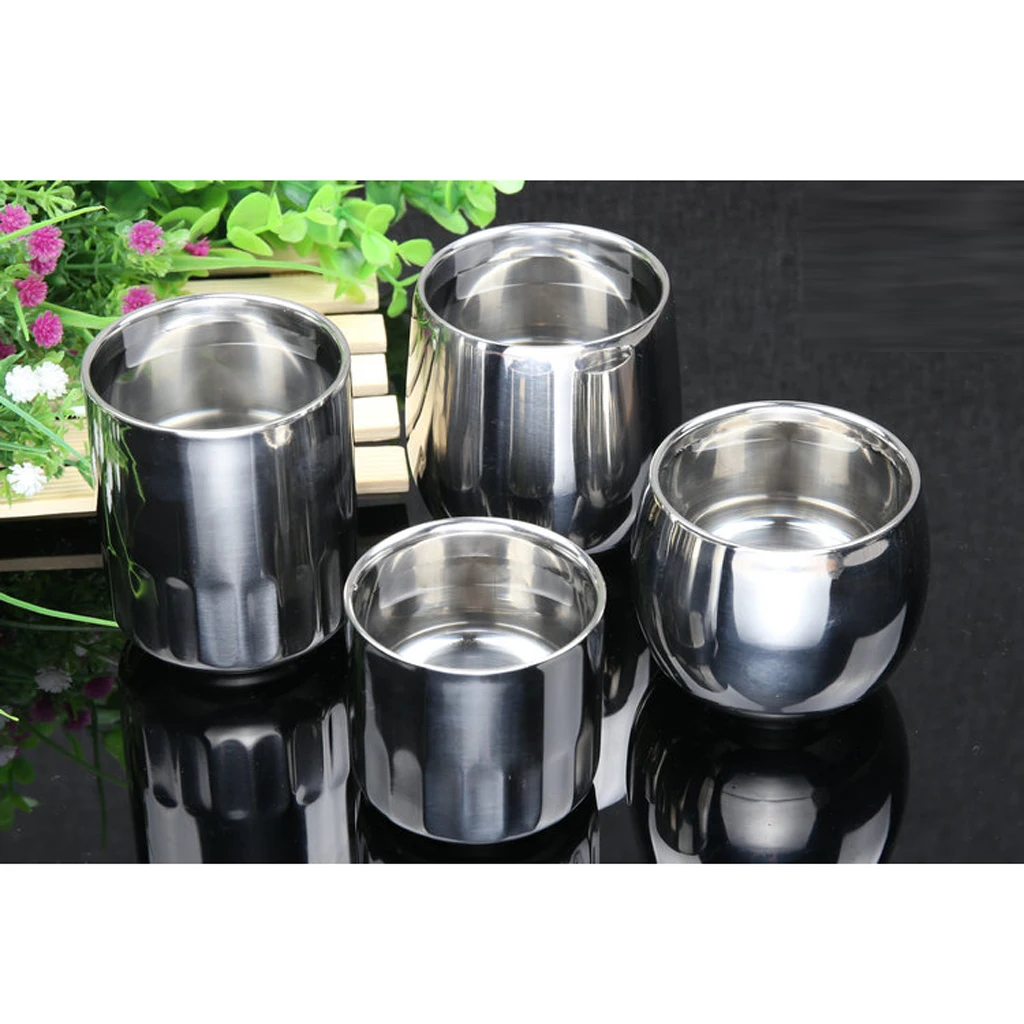Stainless Cup Beer Coffee Mug Vodka Cup Double Wall Straight Tea Mug 120ml / 200ml Stainless Cup Beer Coffee Mug Vodka Cup Double Wall Straight Tea Mug 120ml / 200ml
