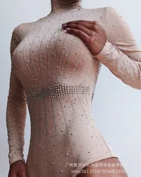 Body con diamantes para mujer, novedad, primavera 2022