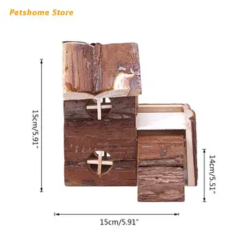 

Cages & Pens Hamster Toy Material durable pet house stool Pet House Color soft pet house cave private space pet house small wood
