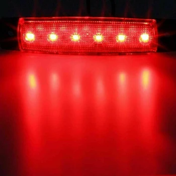 

2Pcs LED Light Car Trailer Boat Side Marking Indicator Red+Green Parts