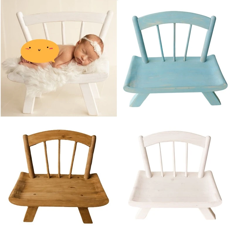 Newborn Photography Props Wooden Chair Bed Baby Photography Furniture For  Infant Photo - Photography Furniture - AliExpress