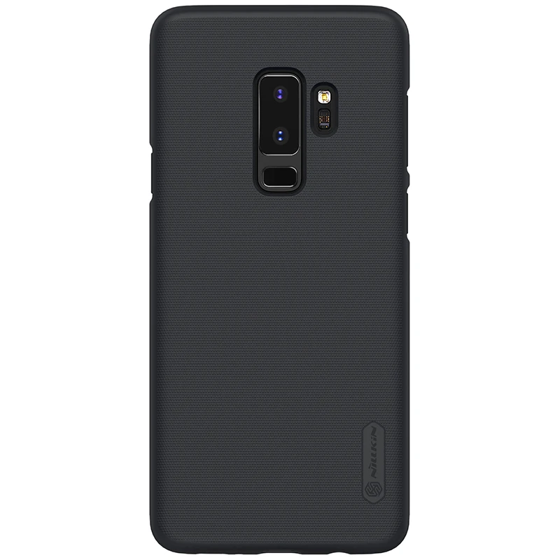 Чехол для samsung Galaxy S9 S8 S10 E Plus Note9 NILLKIN, суперматовая защитная задняя крышка для samsung S9 Note 8 9, Защитная пленка для экрана - Цвет: Черный