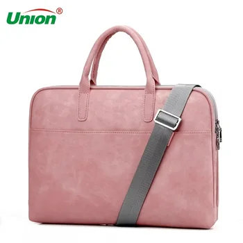 

Briefcase PU leather Laptop bags for women 14 15 15.6 17.3 inch for macbook air 13 inch casual portable waterproof Notebook bag
