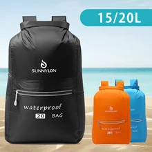 Waterproof Dry Bag Backpack PVC Large Capacity Outdoor Diving Foldable Men Women Beach Swimming Bag Rafting River Ocean Backpack