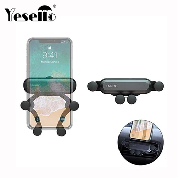 

Yesello Car Phone Holder For Phone in Car Air Vent Clip Mount No Magnetic Mobile Phone Holder GPS Stand For Smartphone