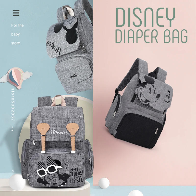 Сумка для подгузников Disney с Микки и Минни модная Водонепроницаемая