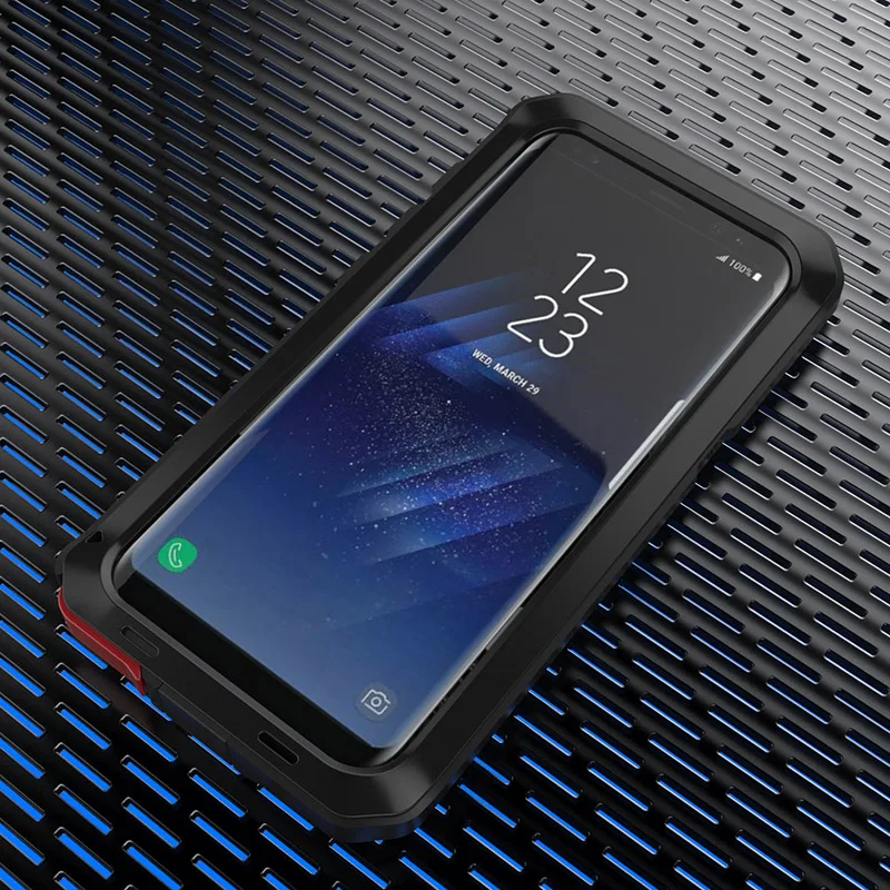 Металлический противоударный защитный чехол в стиле милитари для samsung Galaxy S8 Plus S7 S6 Edge S5 S4 Note 8 5 4 3