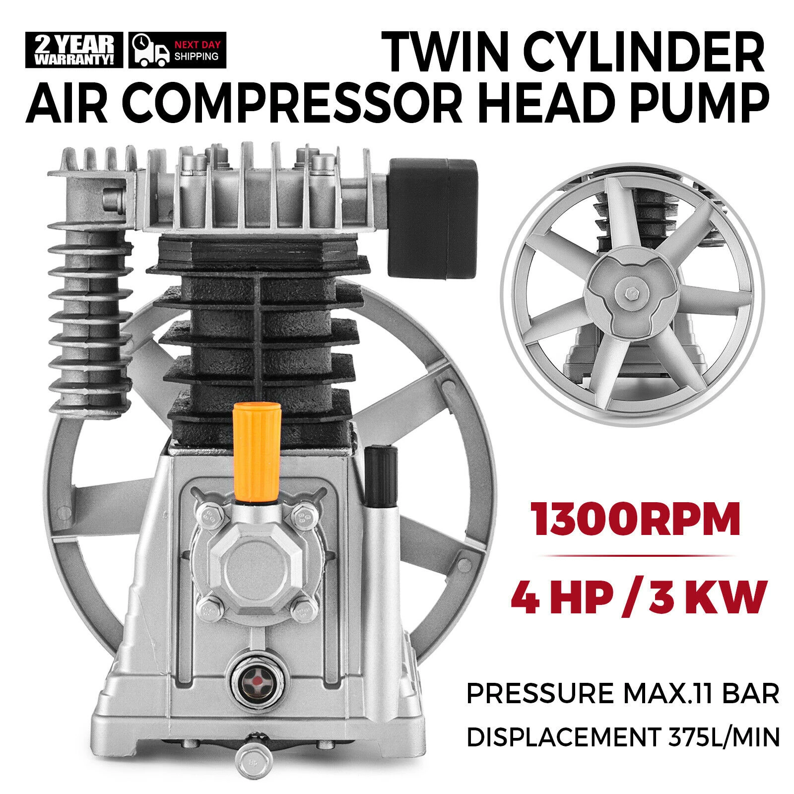 Air Compressor Head Pump 375l 3kw 