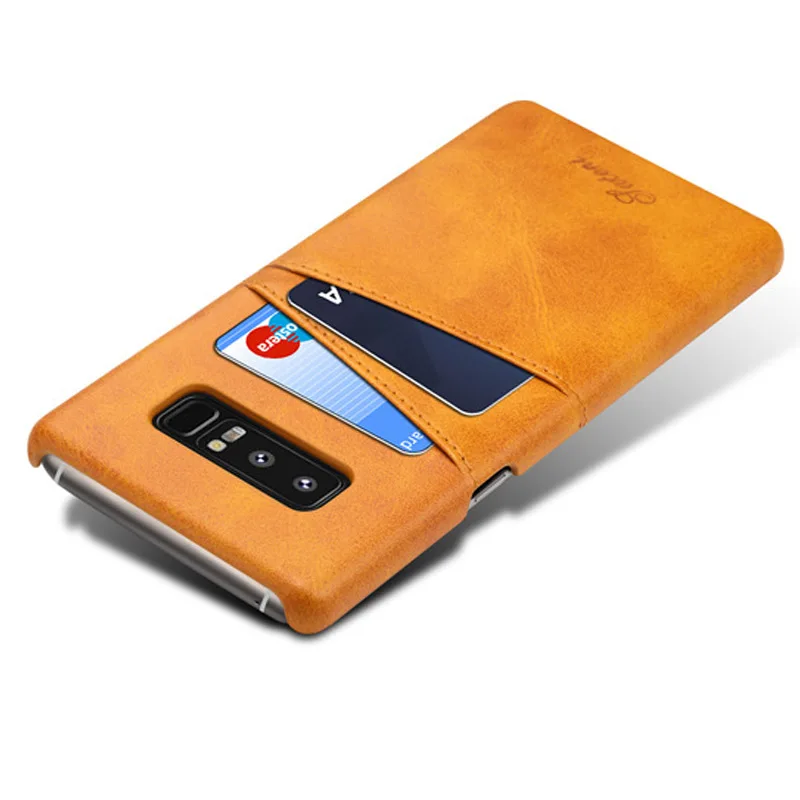 Ретро Бизнес телячья кожа задняя крышка для Galaxy S10 S8 S9 Plus Note 9 8 Note10 карточка карманный телефон чехол для samsung S10 E Plus