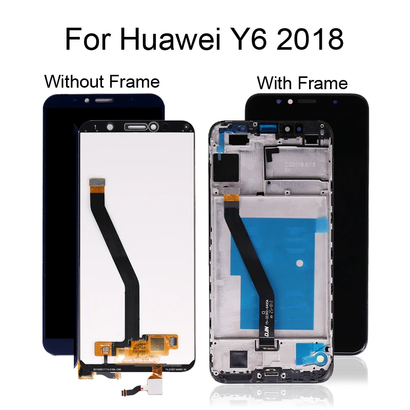 Для huawei Y6 ЖК-дисплей сенсорный экран ATU L11 L21 L22 для huawei Y6 Prime ЖК-экран с рамкой Черный