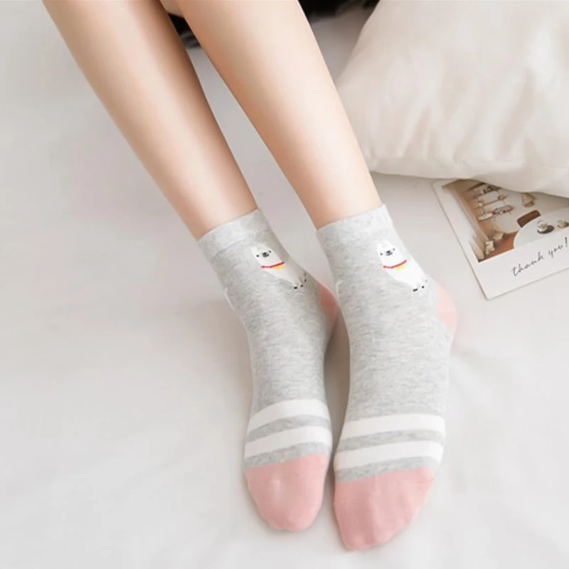Женские носки Alpaca, милые, теплые, удобные, милые, Ретро стиль, шерсть, для девушек