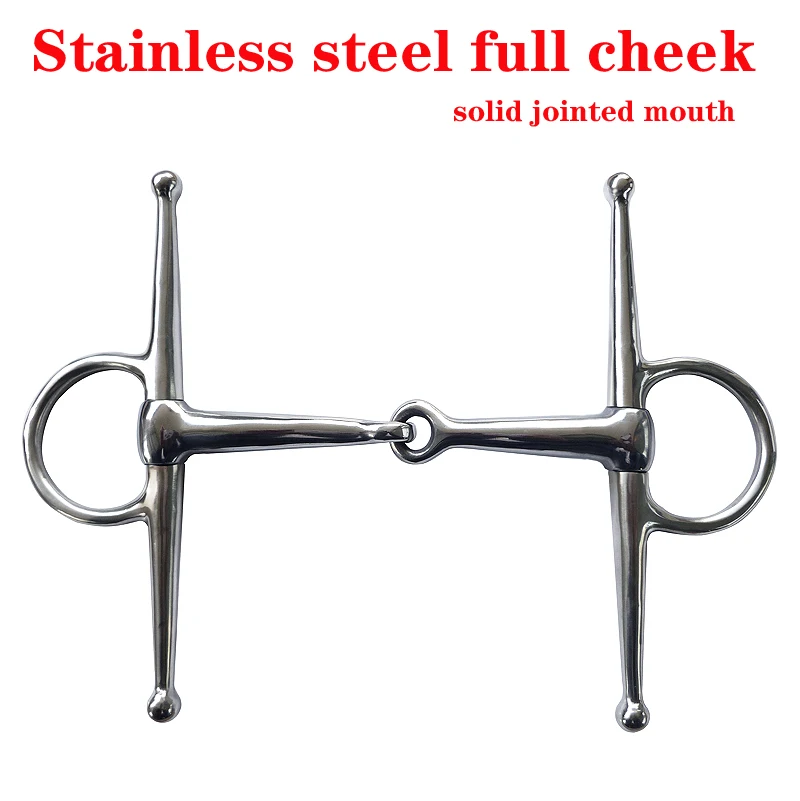 Free shipping Stainless Steel full cheek bit solid jointed mouth.(BT0601) | Спорт и развлечения