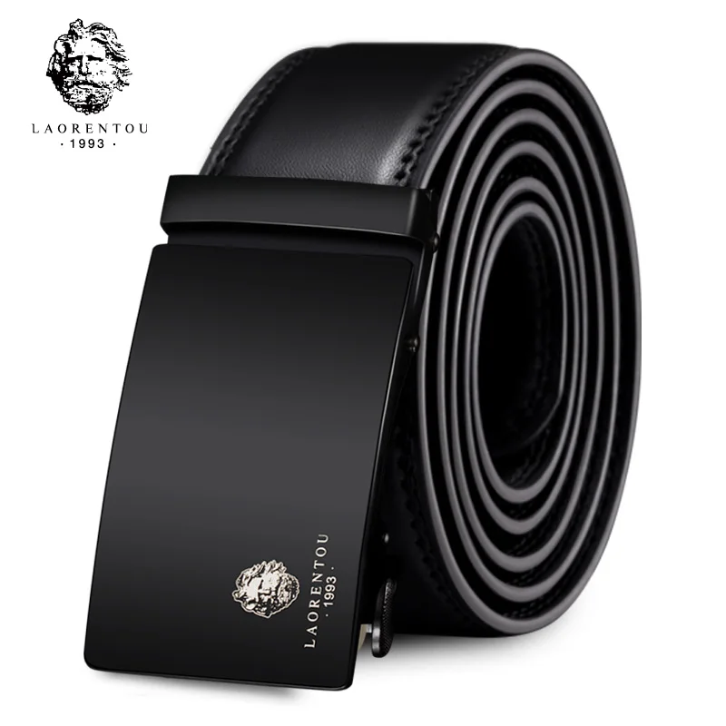 

LAORENTOU Brand Men Belts 20" to 44" inch Adjustable Metal Automatic Buckle Male Belts Men's New Fashion Assembly Man Belt
