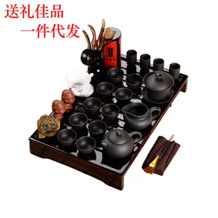 Бамбуковый чайный набор с выдвижным ящиком для хранения воды, дренажные чайные наборы двойного назначения, бамбуковый чайный кувшин, специальное предложение, настраиваемый