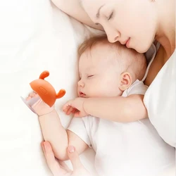 Safe Silicone Baby Teether Toys Infant Teething Mushroom Chew Oral Care Toothbrush for Children Nursing Teeth Gift  BPA Free
