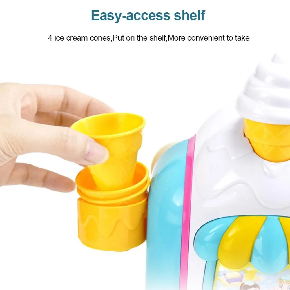 Baby Ice Cream Bubble Machine Toys for Children Bathroom Summer New Year Gift Bath Activities Girl Boys Foam Maker Shower Game (7)