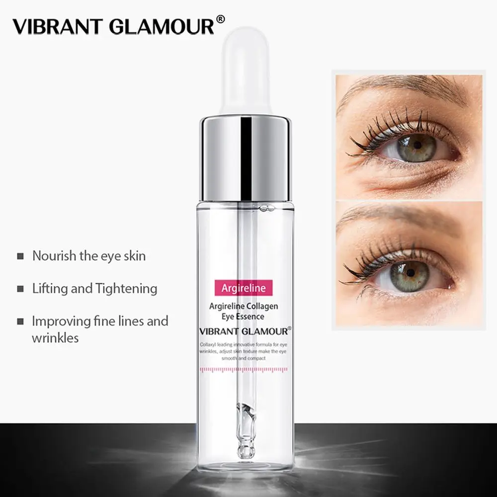 

VIBRANT GLAMOUR Peptide Collagen Eye Essence Anti-Aging Anti-Wrinkle Fadeing Fine Lines Eye Serum Moisturizing Eye Skin Care