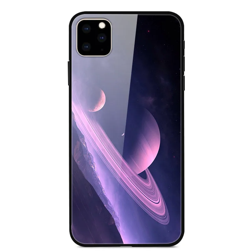 13 Для iPhone 11 Pro Чехол из закаленного стекла PC задняя Жесткая Крышка для iPhone 11 Pro Max чехол из ТПУ бампер для iPhone 11 Coque - Цвет: 13