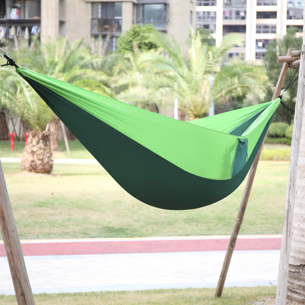 

260 x 140cm Nylon Camping Hammock Outdoor Tourist Hanging Hammocks Portable Parachute Hiking Hammock For Backpacking Travel